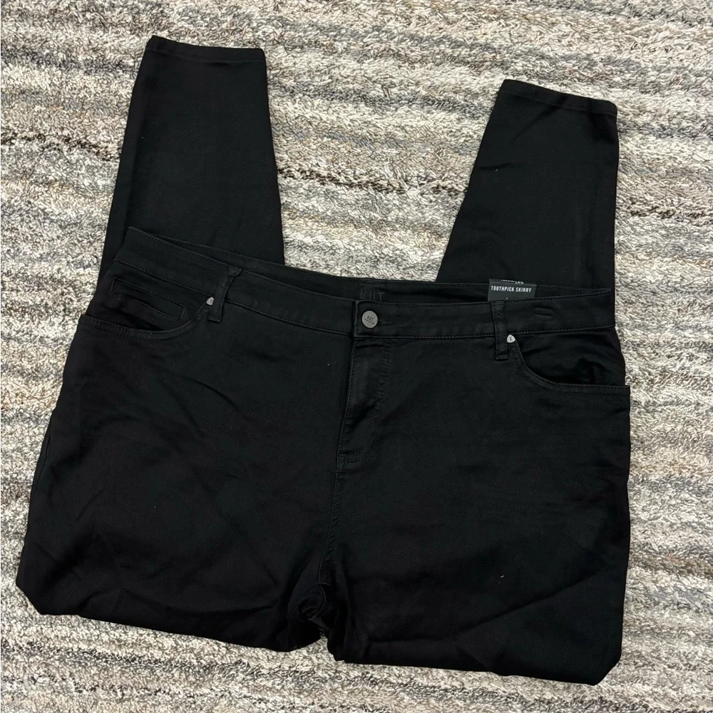 KUT From The Kloth Toothpick Skinny Jeans Sz 20W NWT | KUT Black Skinny Jeans -